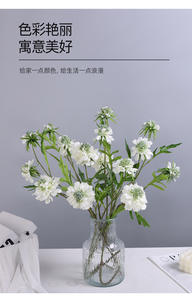 H-546 kualitas tinggi bunga buatan grosir puncak krisan pinus kordyceps dan simulasi bunga jagung alat peraga Dekorasi Rumah - Product Image 6