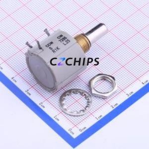 Resistencia Ajustable/Potenciómetro 7286-1K, Componente de Orificio Pasante (THT), Resistencia (Resistencia: 1kOhm) (Precisión: 5%) - Product Image 1