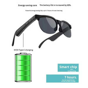 Lunettes intelligentes multifonctionnelles HY02, nouvelle protection contre la lumière bleue, écoute de musique sans fil, appels téléphoniques, conduite, assistance IA - Product Image 3