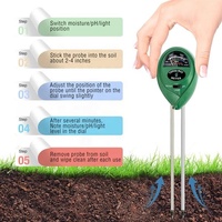Medidor de humedad del suelo, Detector de humedad y acidez del PH, dispositivos especiales de jardín, 3 en 1 herramientas de jardinería, probador de plantación de flores