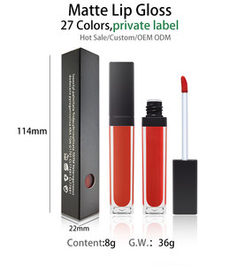 Campione gratuito Lipgloss 27 colori Beauty Makeup Custom Private Label Lip Gloss Waterproof Matte Lipgloss Cosmetics - Product Image 5