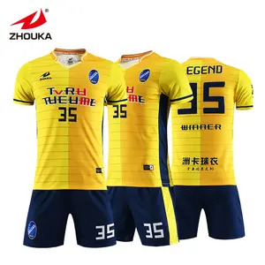 Handsome Fashion Soccer Jersey Quickly Dry Sublimation Sports Uniforms Soccer Jersey Set