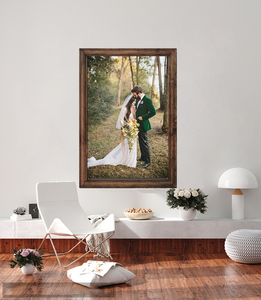 Usine En Gros En Bois Massif Affiche Cadre Photo De Mariage 24x36 pouces Mur avec Matériel De Suspension Inclus - Product Image 3