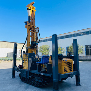 UNIQUE Rubber Crawler Type Water <b>Well</b> UY200 Rotary Drilling Rig 58KW Diesel Engine Pump Motor Max 300m Depth Competitive Price - Product Image 5