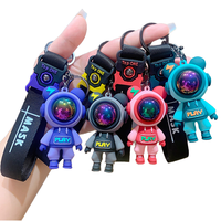 Cool foudre ours porte-clés PVC alliage de caoutchouc petit sac à dos à la mode pendentif pour les amoureux grande vente en gros cadeau voiture porte-clés