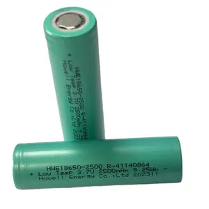 Werkspreis Schlussverkauf Niedertemperatur-Lithium-Ionen-Batterie 18650 2500 mAh 2900 mAh Li-Ionen-Batteriezelle