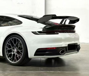 Mới Cho 911 992 Khô Sợi Carbon Phía Trước Bumper Thân Cây Spoiler Cánh Gt3 Phong Cách Cơ Thể Kit Với Ống Xả Bolt-On - Product Image 4