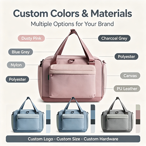 Bolsa de Viaje Impermeable de Nailon con Múltiples Bolsillos, Gran Capacidad, Bolso de Mano para Mujer, OEM ODM, Bolsa de Fin de Semana Personalizada - Product Image 1