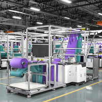 Machine à coudre automatique et intelligente à double couche pour tissus textiles domestiques, avec un excellent service et le meilleur prix