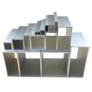 6061 6063 <span class=keywords><strong>Tube</strong></span> rectangulaire <span class=keywords><strong>carré</strong></span> creux en aluminium extrudé avec trous - Product Image 1