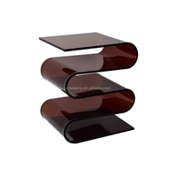 Table basse en acrylique imperméable et bibliothèque transparente pour chambres à coucher, idéales pour les mariages