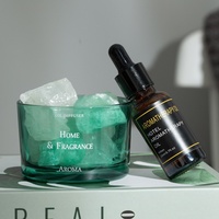Diffuseur d'huiles essentielles ultrasonique de luxe en pierres précieuses naturelles, en gros, avec étiquette personnalisée, désodorisant d'ambiance pour huiles essentielles CN