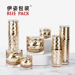 Wholesale Cosmetic Packaging Container Empty Skincare Set 10g 15g 30g 50g Replaceable Cream Jar And 15ml 30ml 50ml Lotion Bottle