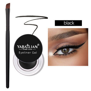 Hitam Coklat <span class=keywords><strong>Eyeliner</strong></span> krim tahan air kosmetik kecantikan tahan lama <span class=keywords><strong>Eyeliner</strong></span> <span class=keywords><strong>Gel</strong></span> Eyeshadow Makeup alat dengan kuas Set mata Liner - Product Image 5