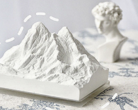 Coffret Cadeau Diffuseur de Parfum Pierre Montagne enneigée, Sans Flamme, Aromathérapie, Parfum d'Intérieur Longue Durée, Huile Essentielle Désodorisante