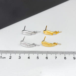 ต่างหูเงินแท้ S925 แบบ DIY พร้อมลูกปัดขนาด 10-13 มม. อุปกรณ์ฐานเปล่า รุ่น 22297 - Product Image 4