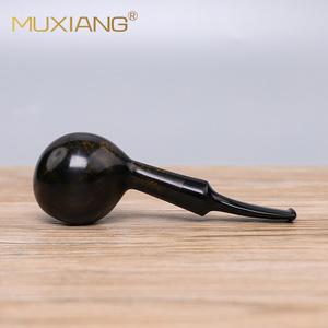 Muxiang Briarwood Pipe Bent Type Hand Carved Tobacco Pipe Custom Made - Product Image 3