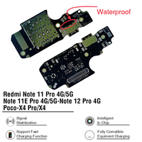 Cable flexible de puerto de carga para teléfonos móviles Xiaomi Redmi 11, Note 12, 13, A1+, A2, A3 Series