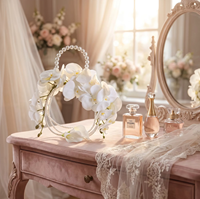 Bouquet de mariée de luxe en perles, bouquet cascade personnalisé au toucher réel, longue durée, pour décoration de mariage style Old Money