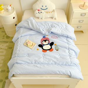 Piumino Estivo per Bambini in Cotone Lavato Super Morbido Personalizzato, con Ricami Adorabili, Sottile e Confortevole per Letto Bambini - Product Image 1