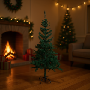 Albero di Natale Artificiale CASAMAX WL GE-0427-120 in Pino per Decorazioni Interne con Base di Supporto, Facile Installazione, Modello in Plastica - Product Image 1