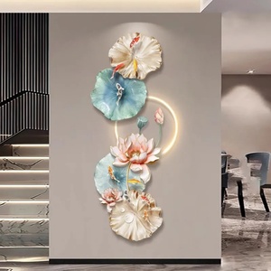 Lámpara LED con Diseño de Flor de Loto, Impresión UV en Acrílico, Corte de Bordes, Pintura Artística de Animales, Decoración de Pared para el Hogar, Directo de Fábrica - Product Image 6