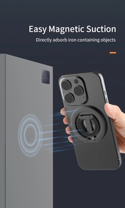 Support de téléphone magnétique pliable et réglable à 360° avec anneau de maintien, idéal pour le bureau – Vente en gros - Product Image 5