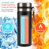 Bouteille d'eau Thermos intelligente avec affichage de la température à LED, Style Business, flacon sous vide