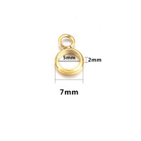 Perles d'espacement suspendues en acier inoxydable avec de grands trous perles de positionnement cordon de corde en cuir accessoires de fabrication de bijoux à bricoler soi-même