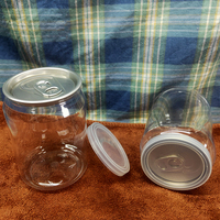Pots en Plastique PET Transparents de 250 ml, Résistants aux Enfants, pour Boissons Énergisantes, Café, Sodas, Jus avec Couvercle