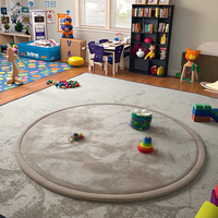 Tapis de jeu pour enfants en velours corail moderne, épais, en mousse à mémoire de forme, antidérapant, pour salon, chambre à coucher, décoration