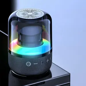 Manufacturer high quality RGB light atmosphere transparent stereo sound colorful speaker