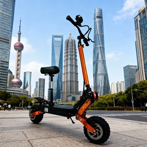 Trottinette électrique tout-terrain pour adultes, 11 pouces, autonomie de 35-40 miles, batterie au lithium 60V 30AH, 6000W, pliable, en stock aux États-Unis - Product Image 1