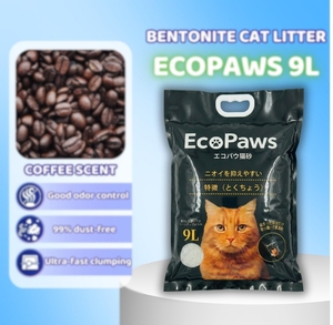 Ecopaws Bentonite Cat Litter Fast Clumping Ultra Odor Control 99% Low <b>Dust</b> Natural Clay Cat Sand Bulk Supply - Product Image 1