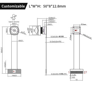 Módulo de Cámara CMOS con Interfaz MIPI OV2732 1080p 60fps 240fps, Lente Opcional para Visión Periférica Automotriz - Product Image 4
