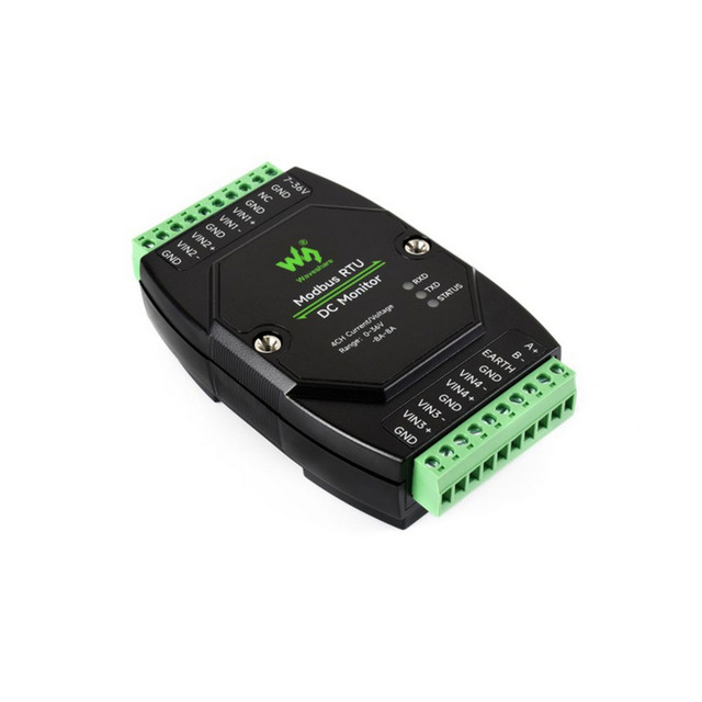 Industrial 4-Ch DC Monitoring Module 16-bit High-Precision Acquisition Supports Voltage and Current Measurement Modbus RTU
