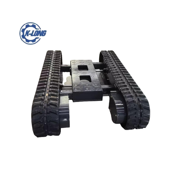 OEM 4ton Rubber Track Undercarriage Electric Remote Control Tracked Robot Chassis Rubber Crawler Undercarriage