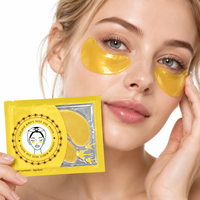 Patchs Hydrogel Anti-Cernes Personnalisés au Collagène, Ginseng Rouge, Nid d'Oiseau et Spiruline pour le Contour des Yeux