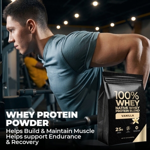 JuLong OEM Proteína de Suero de Leche <span class=keywords><strong>Sabor</strong></span> Vainilla, Suplementos Deportivos, Proteína Pre-Entrenamiento, Proteína de Suero de Leche Vegana, 2LB - Product Image 5