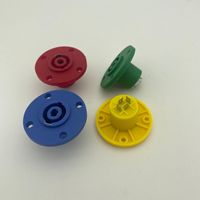 Connecteur audio femelle Speakon à 4 pôles rond à montage en surface CSL CS-4PCJ en ABS de haute qualité