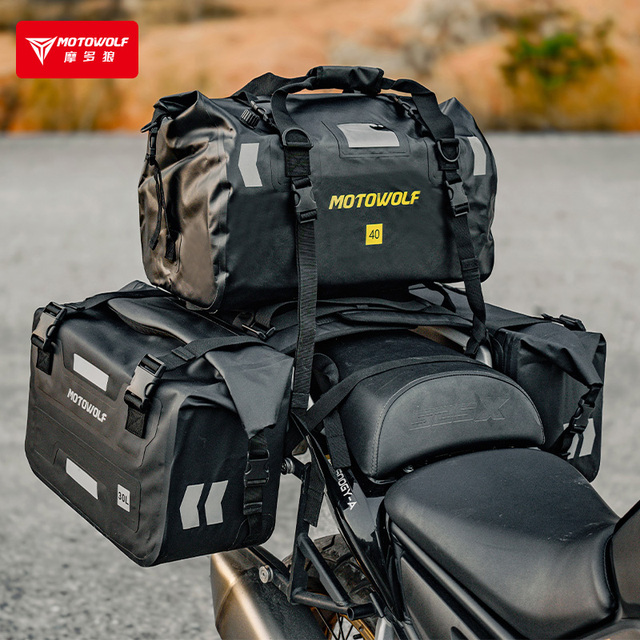 MOTOWOLF New Motorcycle Saddle Bags Side Bag Motor Bike 30L Luggage Storage Bag
