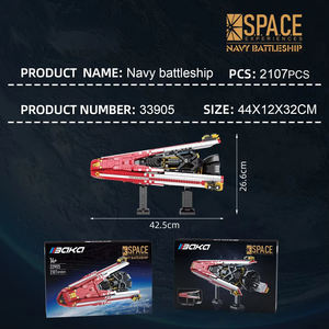 Nouveau modèle de navire de guerre spatial 33905 2107 pièces, échelle 1:8, décoration de bureau, jouet DIY, cadeau pour enfants, ensembles de blocs de construction spatiaux - Product Image 6