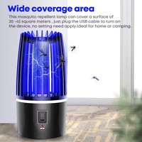 Draagbare Muggen Killer Lamp USB 4000mAh Elektrische Muggenval Lamp Mute Insectenval Stralingsvrij voor Kamer Buiten