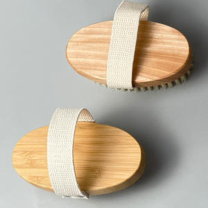 OEM/ODM Natural Vegan Sisal Cerdas Simples Escova De Banho De Bambu De Madeira com Design De Logotipo para A Pele Seca Spa Uso Do Banheiro - Product Image 6