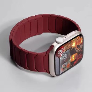 Bracelet en silicone magnétique pour Apple Watch Band Ultra 2 49 mm 45 mm 41 mm, bracelet pour Watch Series 9 8 7 6 SE 5 4 38 mm 42 mm 44 mm 40 mm - Product Image 6