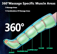 Bottes de massage par compression pour pieds et jambes, avec contrôle de la minuterie et pompe personnalisable, modèle AS ALL STAR CE