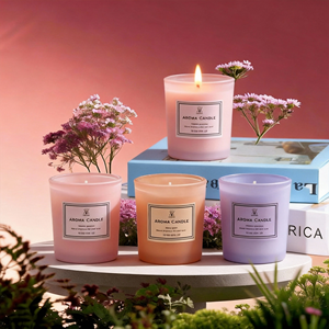 Nến thơm thủ công làm từ sáp ong, đựng trong lọ thủy tinh, thân thiện với môi trường, quà tặng Ngày Valentine, bán bởi nhà sản xuất. - Product Image 1