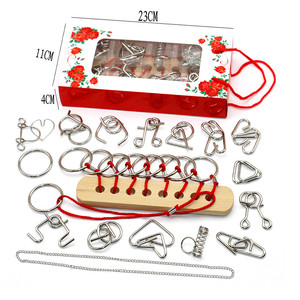 Rompecabezas Metálico de Inteligencia, Clásico Chino, Desbloqueable, 3D, Prueba de QI, Anillo Separable, Juguete Educativo - Product Image 4