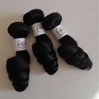 Lot de mèches à clipser en cheveux péruviens, ondulation lâche, effet moussant, 1005g, origine Henan, pouvant être permanentées, vente en gros