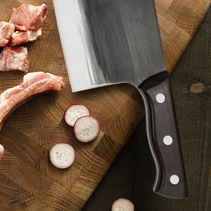 Wholesale Hand Forged Kitchen Cleaver, High‑Carbon Steel Chinese Chef Knife for Meat Vegetable Cutting, Large Stock Available - Product Image 4